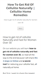 Mobile Screenshot of getridofcellulite-naturally.org